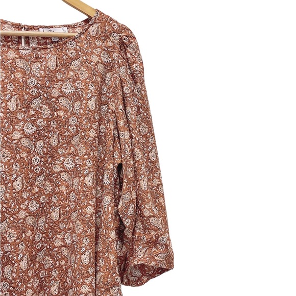 Sam Edelman Fall color Women's Clementine Puff Sleeve Floral Top - Picture 8 of 11